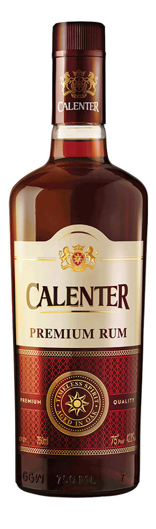 Calenter rum bottle